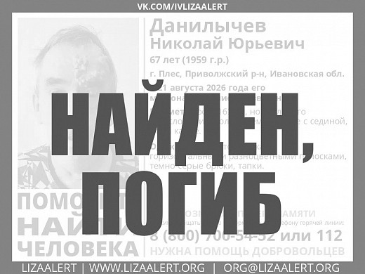 Пропавшего 21 августа в Плёсе пенсионера нашли погибшим